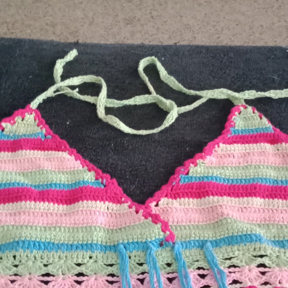 Handmade One of a kind crocheted halter top. - Picture 2 of 4